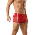 thumbnail image 2 of Men’s Mesh Shorts Boxer Briefs See Through Boxer Athletic Workout Trunks Running Gym Full Fishnet Underwear Bottoms, 2 of 6