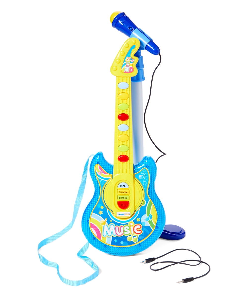 Dash Toyz Kids Electric Guitar Play Set 2 in 1 W/ Lights music 18 ...