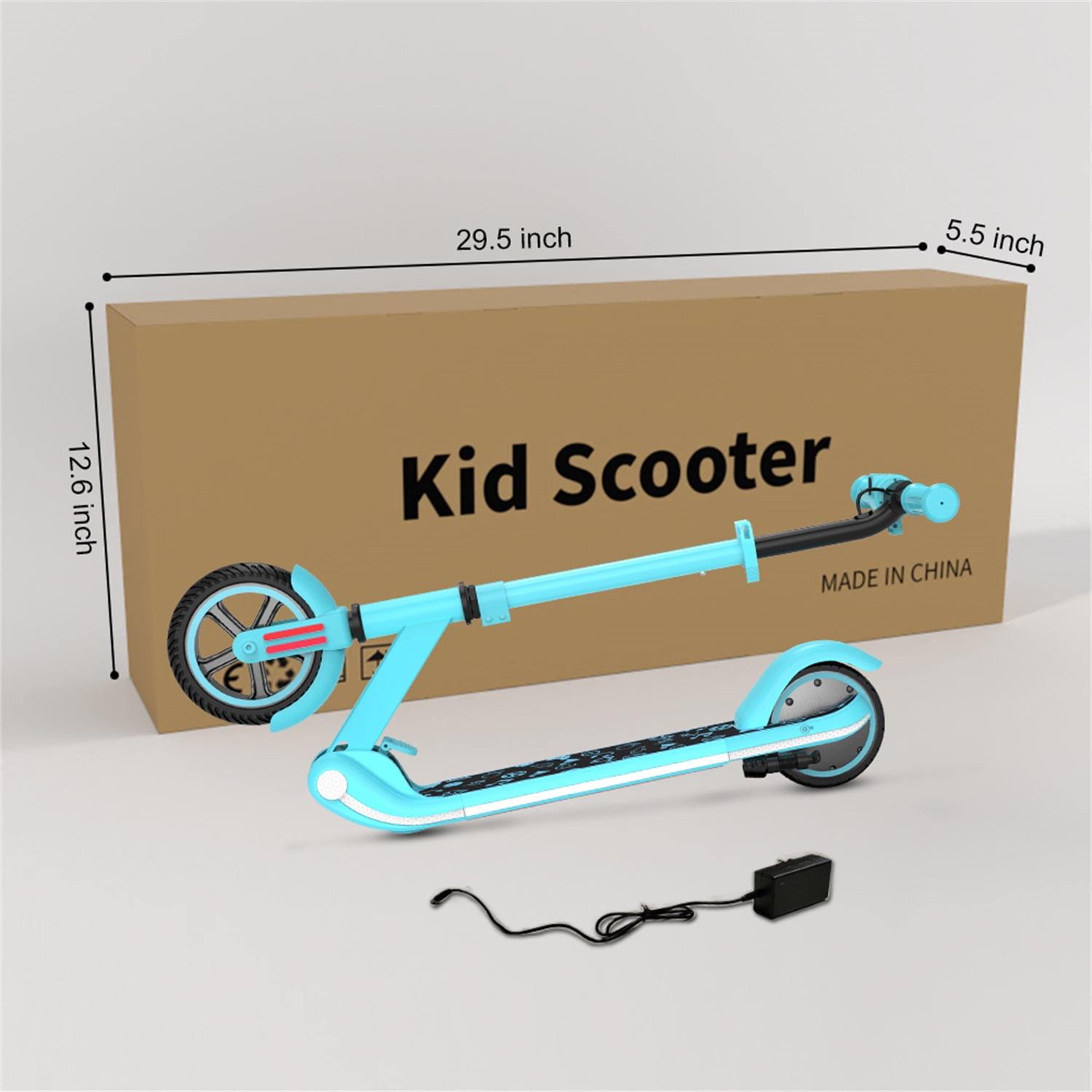 CIPACHO 32" Electric Kids Scooter for Boys Girls with 3 Adjustable Height, Safety Two Wheels Kids Kick Scooter Over 6 to 12 Years Old, Blue CIPACHO 32" Electric Kids Scooter for Boys Girls with 3 Adjustable Height, Safety Two Wheels Kids Kick Scooter Over 6 to 12 Years Old, Blue