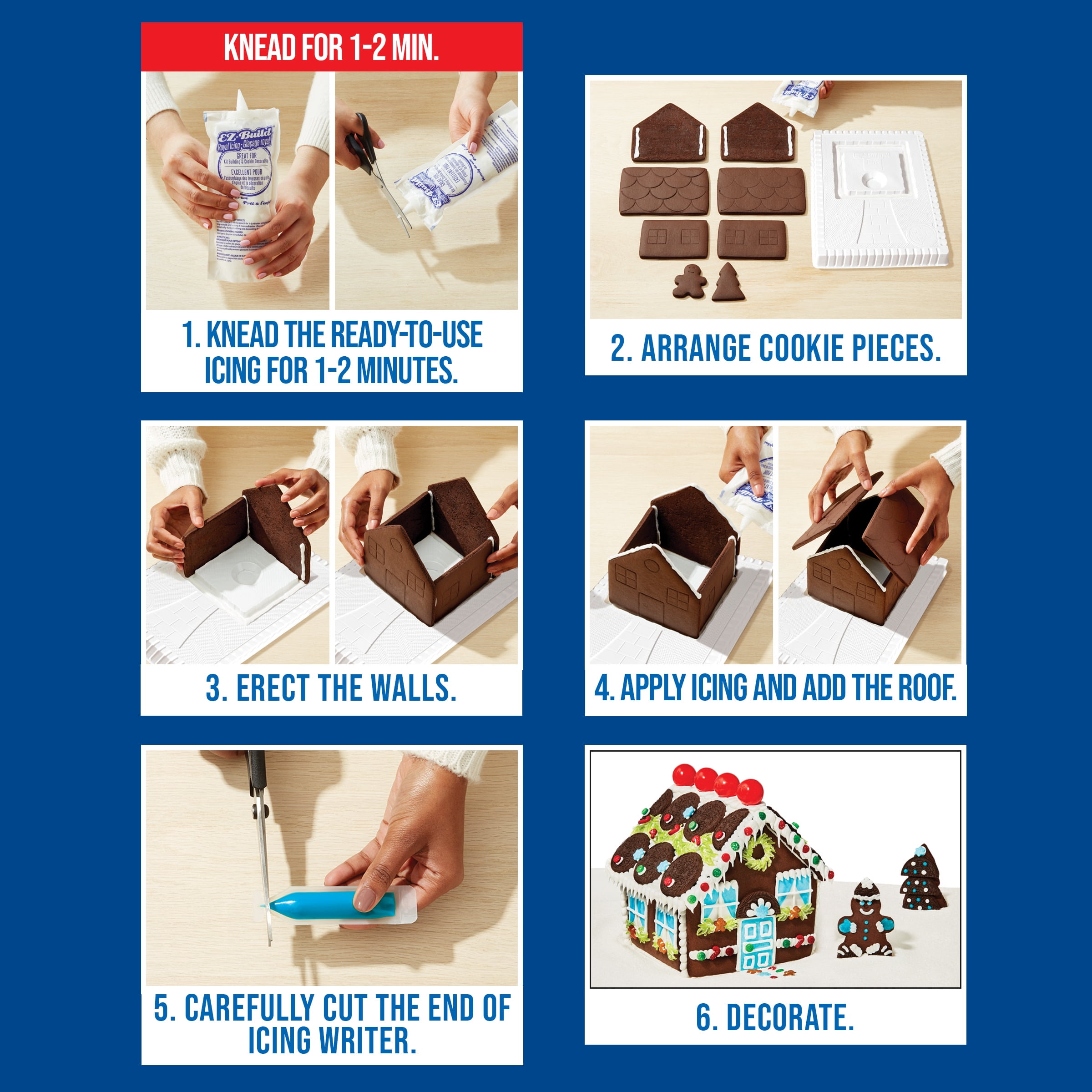 Create a Treat OREO Christmas Chocolate Cookie House Kit