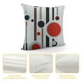 thumbnail image 4 of QZHH  White Black Red Modern Abstract Geometric Throw Pillow Covers Decorative Cushion Pillow Cases Square Pillowcases for Bed Sofa, 4 of 5