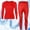 Red, variant on Chiccall Long Thermal Underwear Set for Men Lightweight Base Layer Set Winter Outdoor Warm Leggings & Crew Neck Top