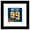 Black Framed Version, variant on Gallery Pops Wayne Gretzky - Number 99 St. Louis Blues Jersey Wall Art, Black Framed Version, 12" x 12"