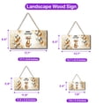 thumbnail image 5 of Happy Anniversary Abyssinian Celebrates Wedding Love Family Party Landscape Wood Sign Cat Lover Kitten Owner Gifts Hanging Wall Home Decor - 01015, 5 of 5