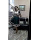 thumbnail image 5 of Vestido tradicional alemán a cuadros de alta calidad, traje Dirndl de Oktoberfest, traje para mujeres adultas, fiesta de lujo de Halloween, 5 of 5