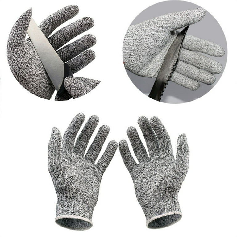 1 Pair Anti-cut Gloves Safety Cut Proof Stab Resistant Kitchen
