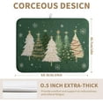 thumbnail image 6 of Green Christmas Tree Snowflakes Dish Drying Mat for Kitchen Counter 18x24 Inch Winter Xmas Holiday Dish Rack Mat Absorbent Microfiber Dish Draining Mat Reversible Drainer Pad, 6 of 7
