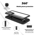 thumbnail image 6 of Dteck Case For Samsung Galaxy S21 Ultra,Waterproof Built-in Screen Protector Rugged Heavy Duty Full Body Shockproof Protection Phone Case for Samsung Galaxy S21 Ultra 6.8-inch,Black/Clear, 6 of 8