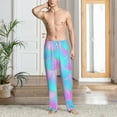 thumbnail image 6 of Lsque Purple Dragon Scales Print Men's Pajama Pants, Lounge Pant - Comfortable Home Wear,Elastic Waistband, Stylish Design-Small, 6 of 9