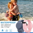 thumbnail image 2 of Waterproof Air Tag Bracelet for Kids, Soft Silicone Air Tag Hidden Wristband, Lightweight GPS Tracker (Grey Blue & Pink), 2 of 7