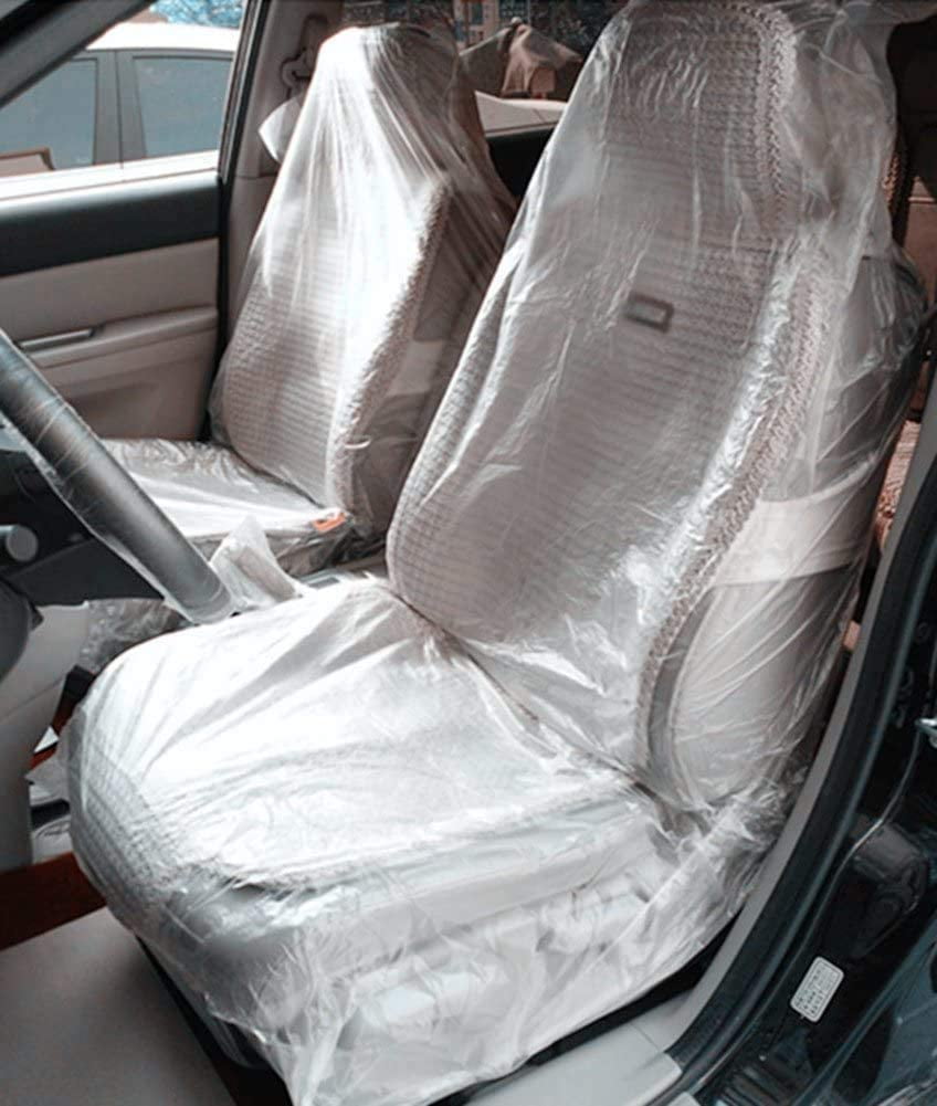 20PCS Car Disposable Plastic Seat Covers Vehicle Protector Mechanic