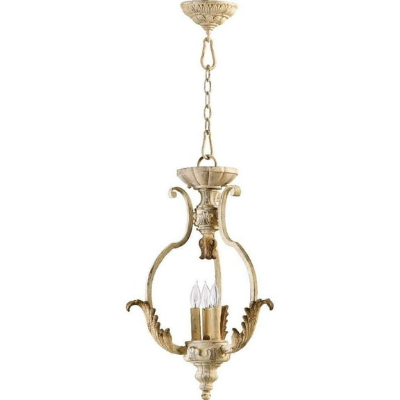 Traditional Three Light Chandelier in Persian White Finish Bailey Street Home 183-Bel-601236