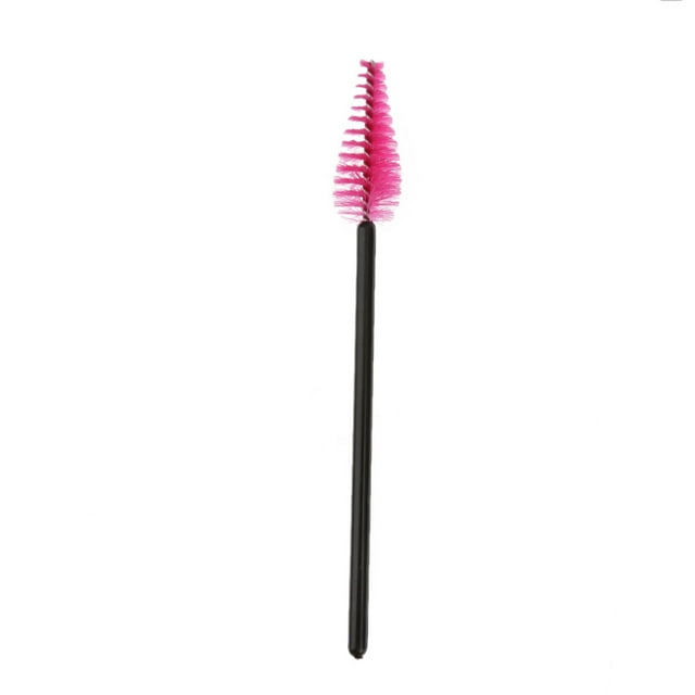 50 Piezas Desechables Cepillo de Pestañas Rímel Varitas Aplicador Peine Maquillaje Cosmético +Fucsia Sunnimix Desechable de la pestaña del cepillo