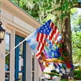 thumbnail image 5 of Spring Summer Pansies Yard Flag Decorative July 4th Patriotic Flowers Outdoor House Flag 28x40 Inch, 5 of 6