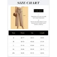 thumbnail image 4 of Airmenty Womens Casual Wide Leg Pants High Waisted Business Casual Trousers Work Pants with Removable Belt, 4 of 7