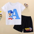 thumbnail image 2 of Nuevas camisetas y pantalones cortos de Sonics para niños, camisetas con gráficos de dibujos animados de anime, camisetas casuales de manga corta para niños, ropa de verano para niños 2024, 2 of 5