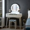 thumbnail image 3 of Costway Coiffeuse avec Miroir Éclairé et Interrupteur Tactile, 8 Ampoules Dimmables, Blanc, 3 of 10