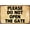 Warning Sign 5, variant on Funny Please Do Not Open The Gate Vintage Sign - 12×8 Inches, Metal Tin Decor, Home Restaurant Cafe Pub Bar Office Store Wall Decor