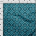 thumbnail image 3 of oneOone Polyester Spandex Dark Teal Blue Fabric Geometric Sewing Craft Projects Fabric Prints By Yard 56 Inch Wide, 3 of 5