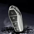 thumbnail image 3 of Premium Car Key Fob Cover for Remote Key Byd Key Case Cover Series Smart Key Easy to Install Argent, 3 of 9