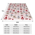 thumbnail image 3 of Vsdgher Cartoon Santa and Reindeer Ultra-Soft Micro flannel Blanket Throw Blankets for Couch Sofa, Bed (4 sizes)-50"x40", 3 of 7