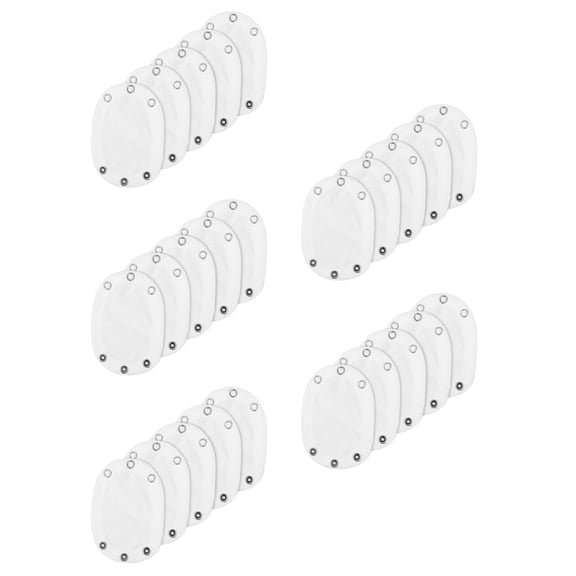 OUNONA 25 pcs  Baby Bodysuit Extender Pads Baby Romper Lengthen Extender Baby Snap Button Bodysuit Extender Baby Bodysuit Size Modifier