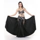 thumbnail image 3 of Falda Para Danza Del Vientre Falda Tribal Con Dos Aberturas Laterales (sin Cinturón) Negro Sunnimix Falda de danza del vientre para mujer, 3 of 8