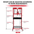 thumbnail image 2 of GARVEE 12-Ton H-Frame Hydraulic Shop Press,Heavy-Duty Floor Press with Adjustable Plates for Bending, Straightening,Bearing Removal & Automotive Repair, 2 of 7