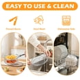 thumbnail image 5 of Walchoice 8 Inch Round Air Fryer Rack, 3Pcs Stackable Dehydrator Racks with Clamp and Silicone Feet, Stainless Steel Air Fryer Accessories for Normal Airfryer Oven Pot, Fit 4.2QT - 8QT Airfryer, 5 of 9