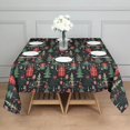 thumbnail image 3 of Dark Christmas Tree and Gift Pattern Square Tablecloth,Waterproof Square Table Cover,Wipeable Spillproof Washable Table Cover for Home Kitchen Party Decor 42"X42"(107x107cm), 3 of 6