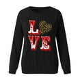 thumbnail image 3 of EQWLJWE Valentines Day Shirts for Women Love Heart Tshirt Long Raglan Sleeve Valentine Tops Clothes, 3 of 4