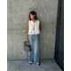 thumbnail image 4 of Conjunto elegante de 2 piezas para mujer, camisa sin mangas, falda larga, Top con volantes y cordones, traje de oficina, 2024, 4 of 5