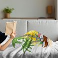 thumbnail image 3 of Cocktail Party Soft Flannel Fleece Blanket, Tropical Landscape with Palm Trees and Coconut Drink Summer Travel Vacation, Cozy Plush for Indoor and Outdoor Use, 50" x 70", Multicolor, by Ambesonne, 3 of 5