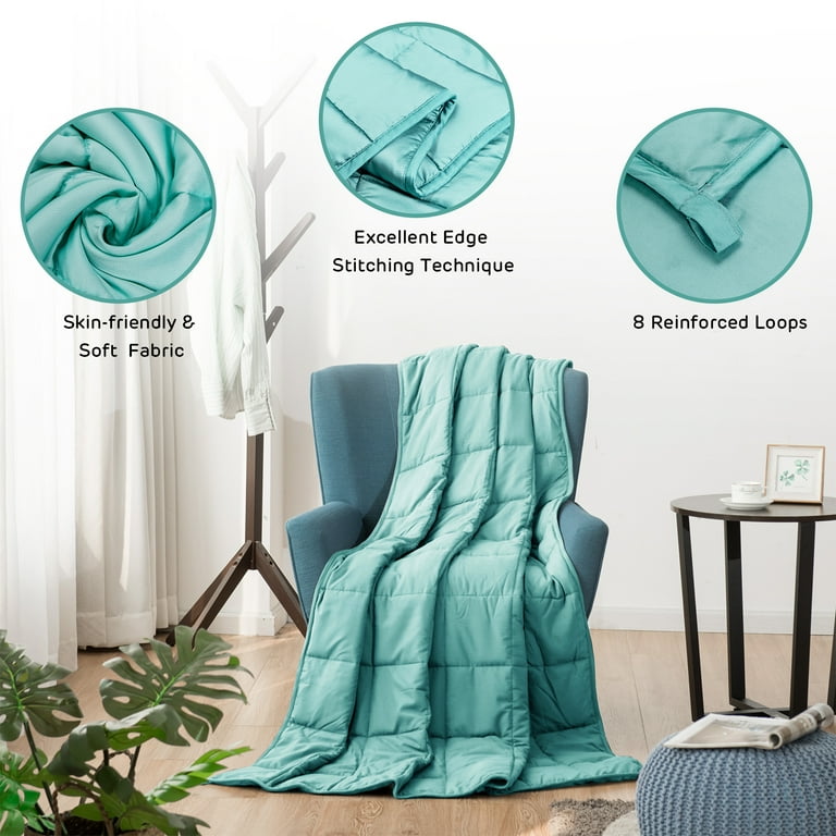 Mint green online weighted blanket