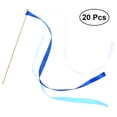 thumbnail image 1 of 20Pcs Ribbon Sticks Fairy Sticks Ribbon Streamers Wands with Tiny Bell Wedding Party Wands Party Favors (Blue), 1 of 5