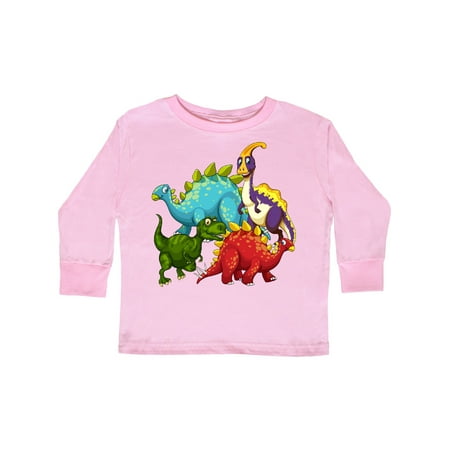 

Inktastic Cute Dinosaurs Gift Toddler Boy or Toddler Girl Long Sleeve T-Shirt