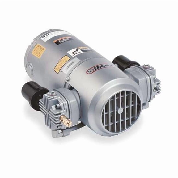 Gast Piston Air Compressor/Vacuum Pump,3/4HP 5LCA-251-M550NGX