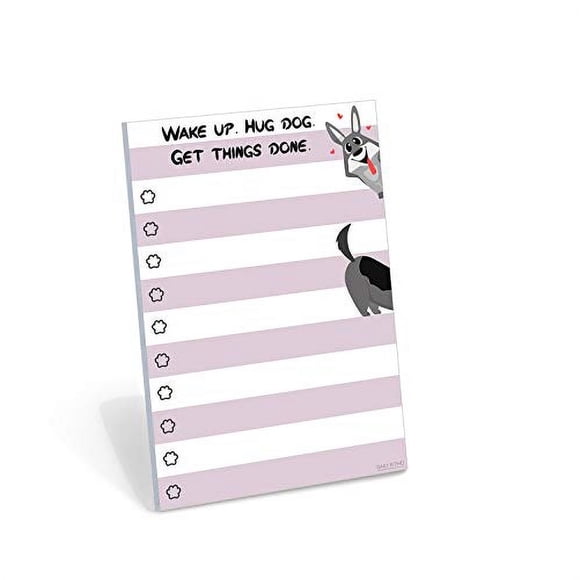 Cuaderno de notas pequeño DAILY RITMO para perros tareas adhesivas Humor 50 pág 4x6