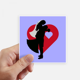 thumbnail image 1 of Adhesivo Cuadrado Impermeable Unbranded Diciembre feliz día de San Valentín 10cm x 10cm 8 pcs, 1 of 1