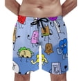 thumbnail image 5 of Battle for Dream Island BFDI Mens Board Shorts Quick Dry Swim Trunk Lightweight Soft Swimsuit Bathing Suit for Boys 3XL, 5 of 8