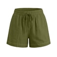 thumbnail image 6 of Tumotour Summer Board Shorts for Women'S Checkered Double Pocket Wide-Leg Shorts Loose Sporty Elasticated Side Pocket Drawstring Elastic Waist Shorts Athletic Workout Shorts, 6 of 7