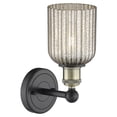 thumbnail image 2 of 616-1W-BAB-G559-5ME Innovations Lighting Bridal Veil - 1 Light Wall Sconce-11.25 Inch Tall and 5 Inch Wide-Black Antique Brass Finish-Mercury Glass, 2 of 2