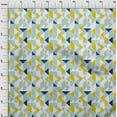 thumbnail image 3 of oneOone Organic Cotton Poplin Twill Fabric Parallelogram & Triangle Geometric Printed Craft Fabric BTY 42 Inch Wide, 3 of 4