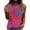 Red, variant on Tank Tops for Women under $5 Independence Day Sleeveless Round Neck Summer Casual Loose T-Shirt Black S