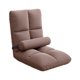 thumbnail image 3 of Silla de suelo con respaldo, plegable, transpirable, para dormitorio, sala de juegos o apartamento. Marrón, 3 of 9