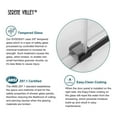 thumbnail image 3 of Serene Valley 60 x 74 Inch Big Roller Sliding Shower Door, Matte Black, 3 of 9