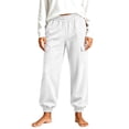 thumbnail image 2 of Plus Size Sweatpants for Women Casual Straight-Leg Ankle-Length Solid Loose Tight Waist Workout Gym Athletic Sweatpants, 2 of 5