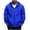 Blue, variant on Mens Shirts Mens Fleece Jackets with Zip Pocket Winter Warm Workout Track Hoodie Plain Running Jacket Athletic Gym Sweatshirts