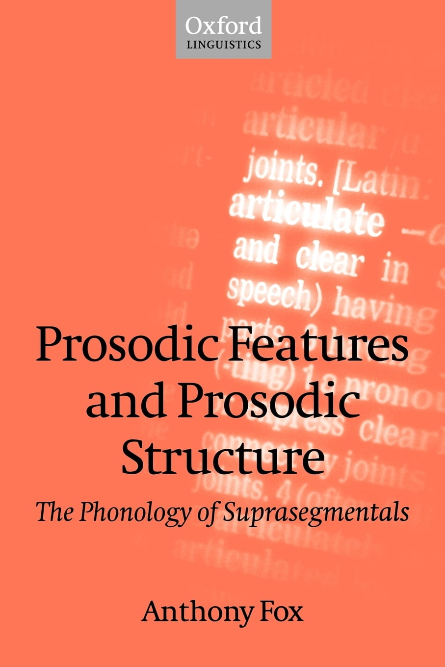 Prosodic Features And Prosodic Structure The Phonology Of