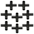 thumbnail image 3 of 8PCS Versatile 4-Way Black PVC Pipe Fittings: Perfect for DIY Plant Support and, 3 of 6